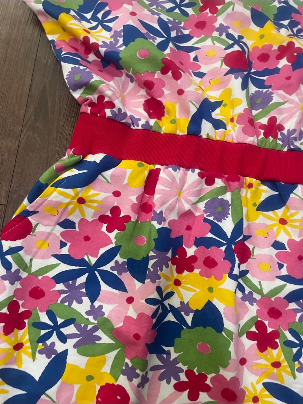 COMPAÑIA FANTASTICA Midi floral dress with pink elastic waist,Sz.M!NWT - Picture 6 of 11
